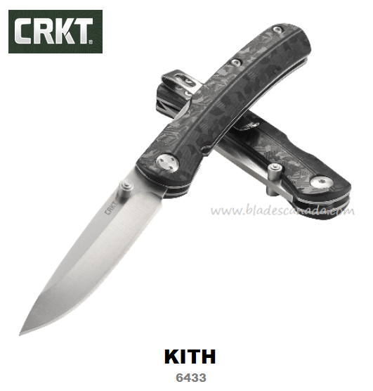 CRKT Kith Front Lock Folding Knife, GFN Black, 6433